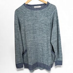 Heathered Blue Pullover popover super soft tunic NEW large